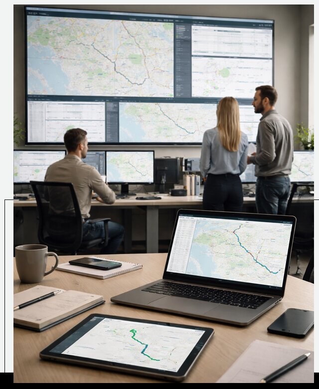 Трекинг грузов и Fleet Management, мониторинг автопарка в Ломоносове